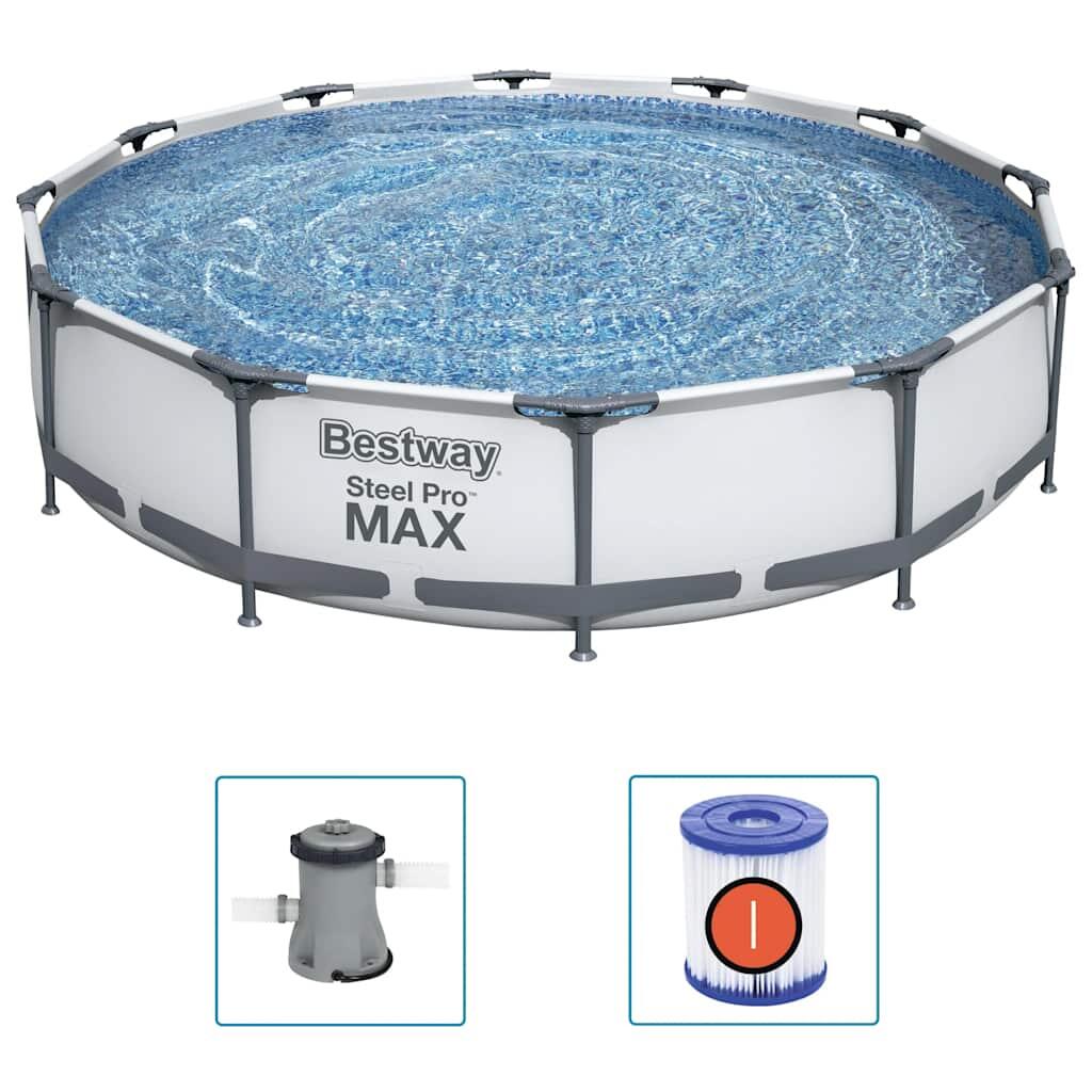 Ø 366 x 76 cm Bestway Steel Pro Max Kit Piscine Ronde 2/6