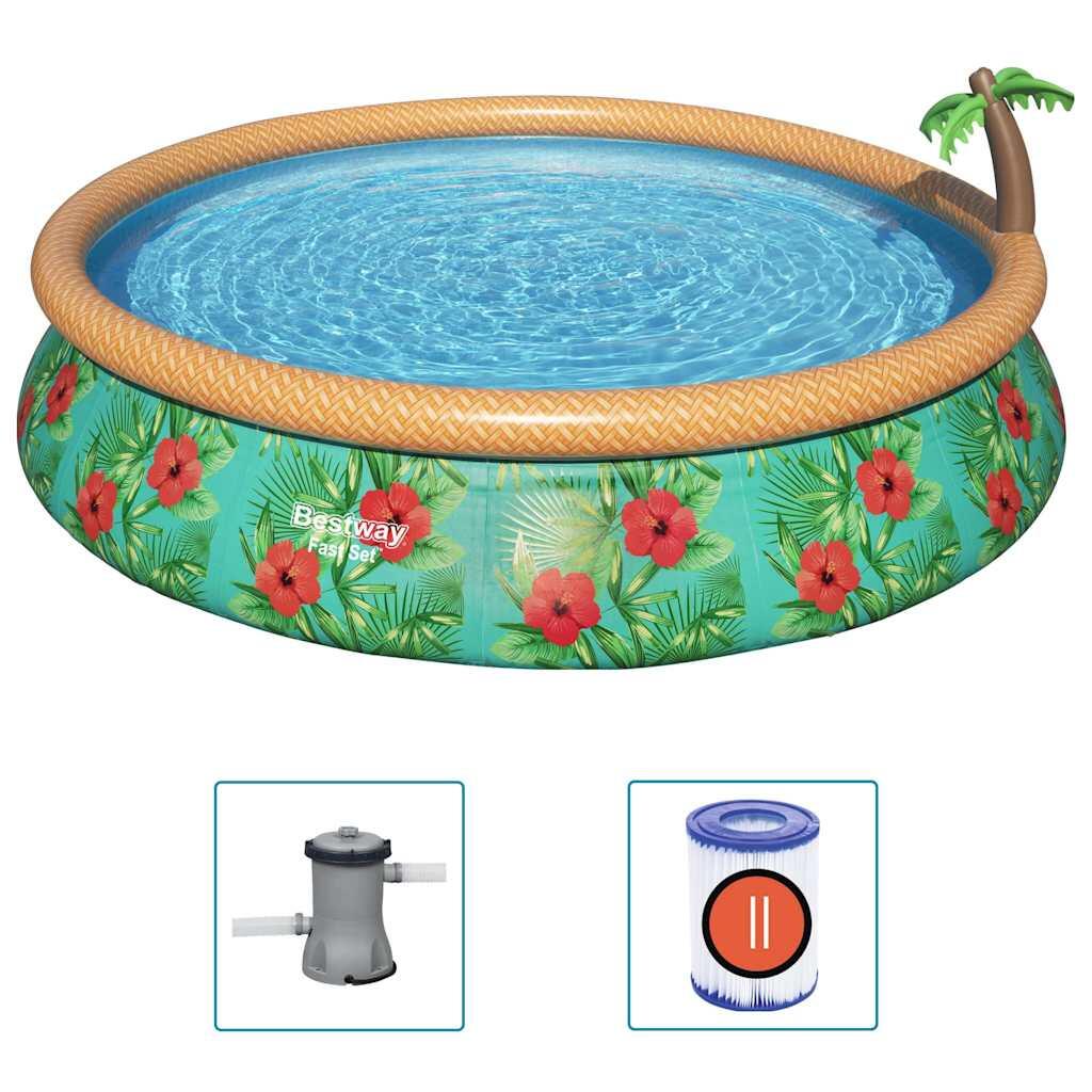 Bestway Fast Set Zwembadset Paradise Palms opblaasbaar 457x84 cm 2/5