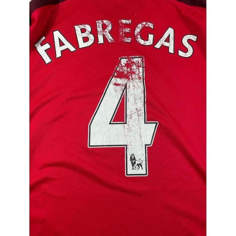 Reconditionné - Maillot foot vintage Arsenal  #4 Fabregas saison 2008-2009 - Éta