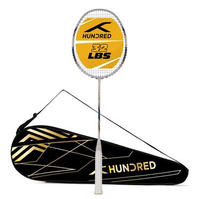 Hundred ROCK 88 Badminton Schläger (Schwarz/Silber)