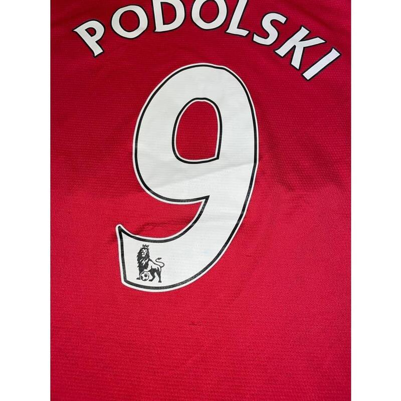 Reconditionné - Maillot vintage Arsenal  #9 Podolski saison 2013-2014 - État Cor