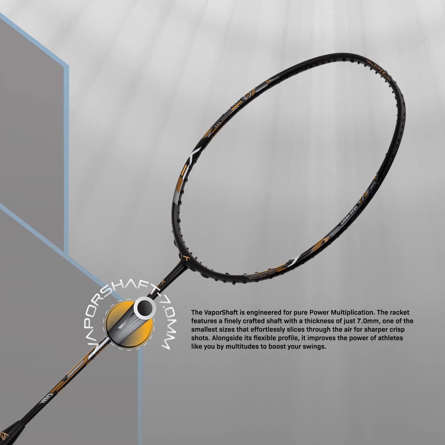 Badmintonschläger - Viper 900 Schwarz/Grau 3/6