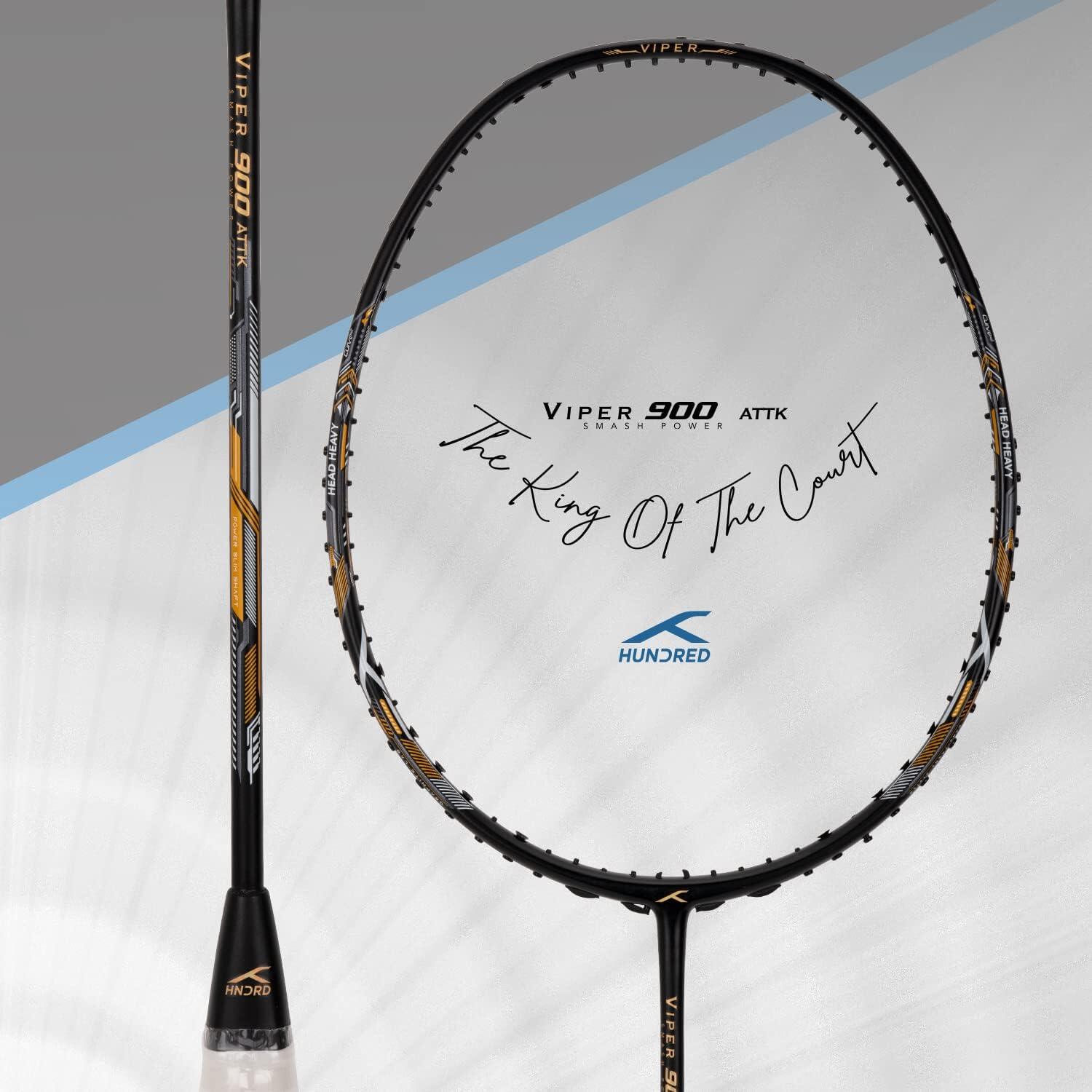 Badmintonschläger - Viper 900 Schwarz/Grau 6/6