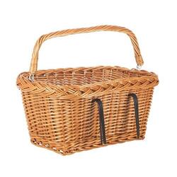 Panier de direction en osier rectangulaire pour vélos