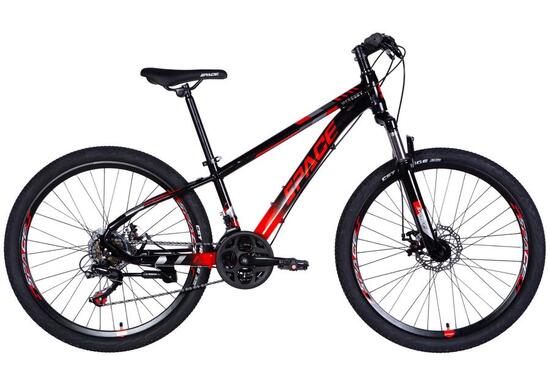 Bicicletta Mercury Alluminio 26″ 145–170 cm 21 velocità Nero/Rosso