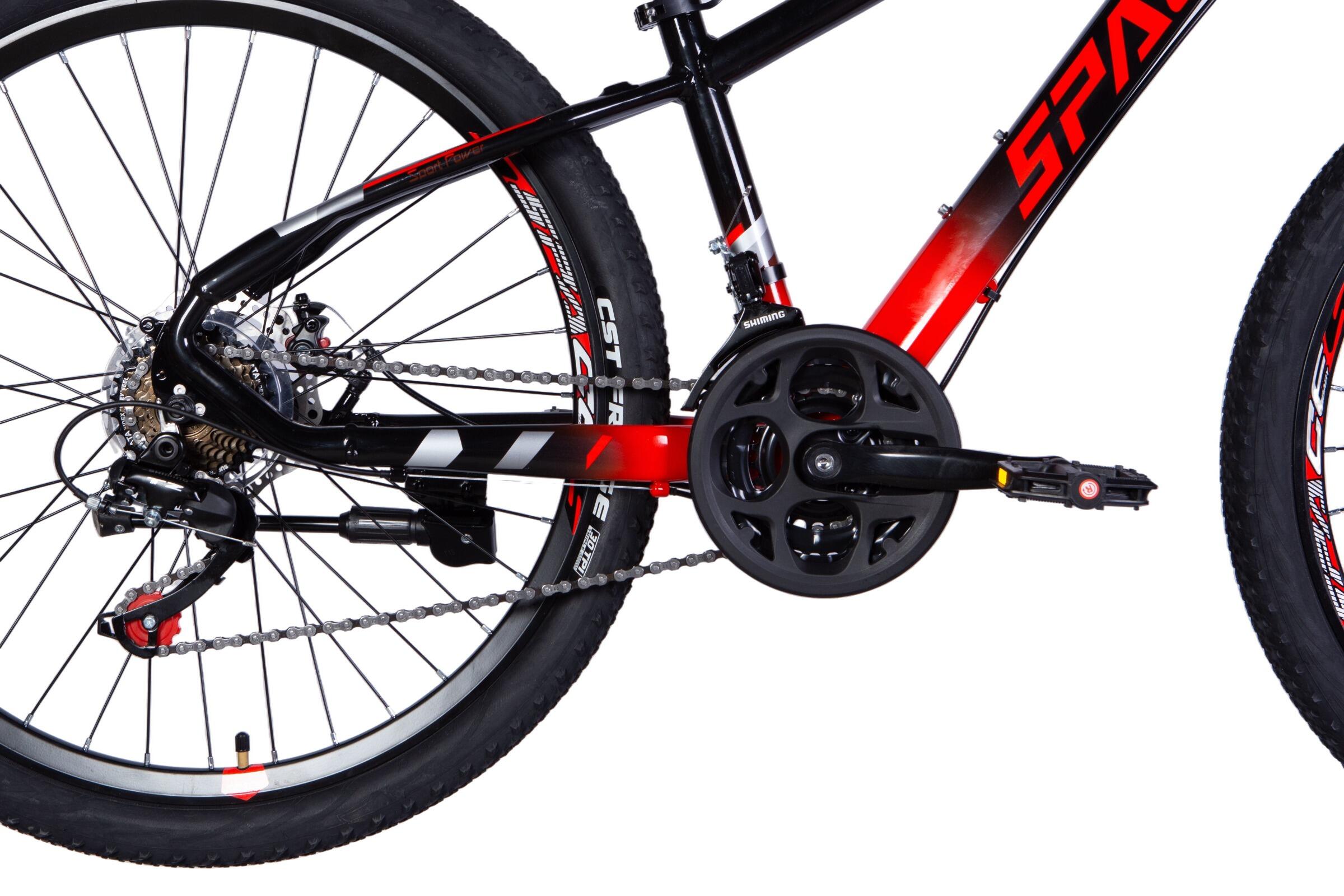 Fahrrad Mercury Aluminium, 26″, 145–170 cm, 21 Gänge, Schwarz/Rot 5/7
