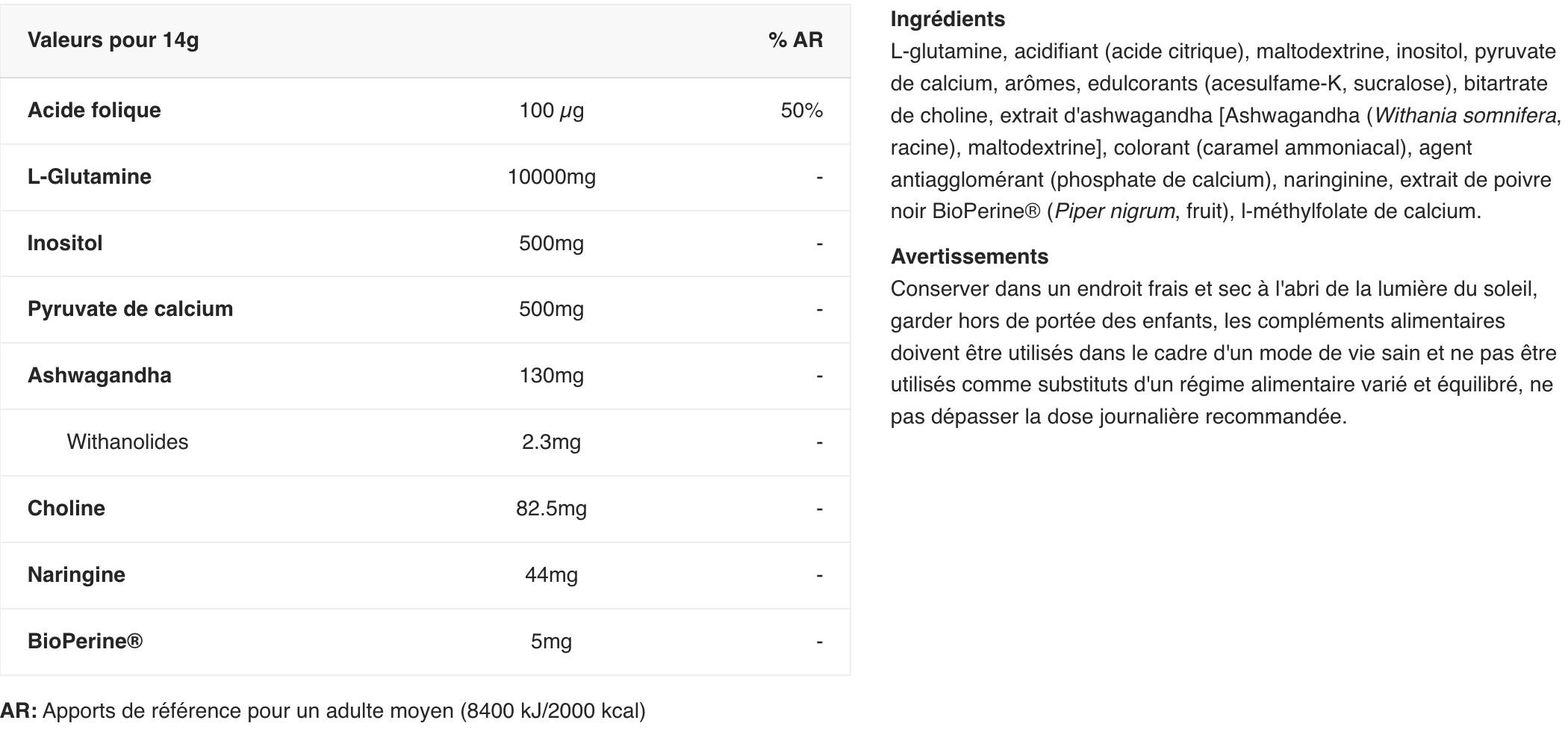 Formula di glutammina - G-Bomb - Tè Freddo al Limone 500g 2/5