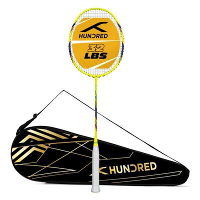Hundred ROCK 88 Badminton Schläger (Schwarz/Silber)