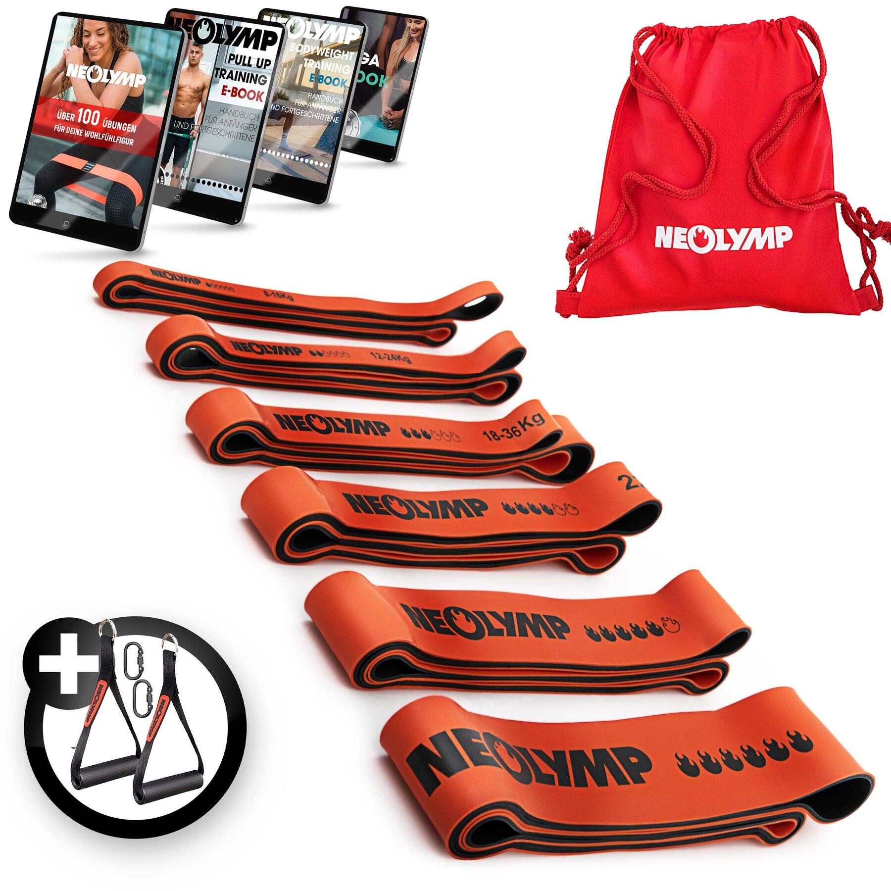 NEOLYMP Resistance Bands Set – 6 Weerstandsniveaus - Weerstandsbanden voor de training