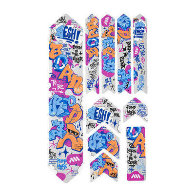 Framebeschermingsset - extra 10 stuks - born to be rider - blauw