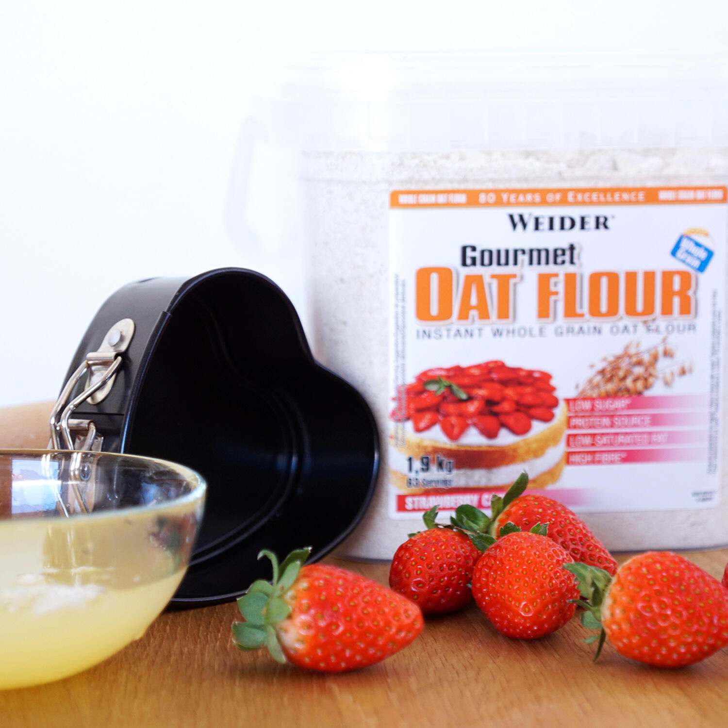 Gourmet Oat Flour, Fraise, 1.9kg 3/4