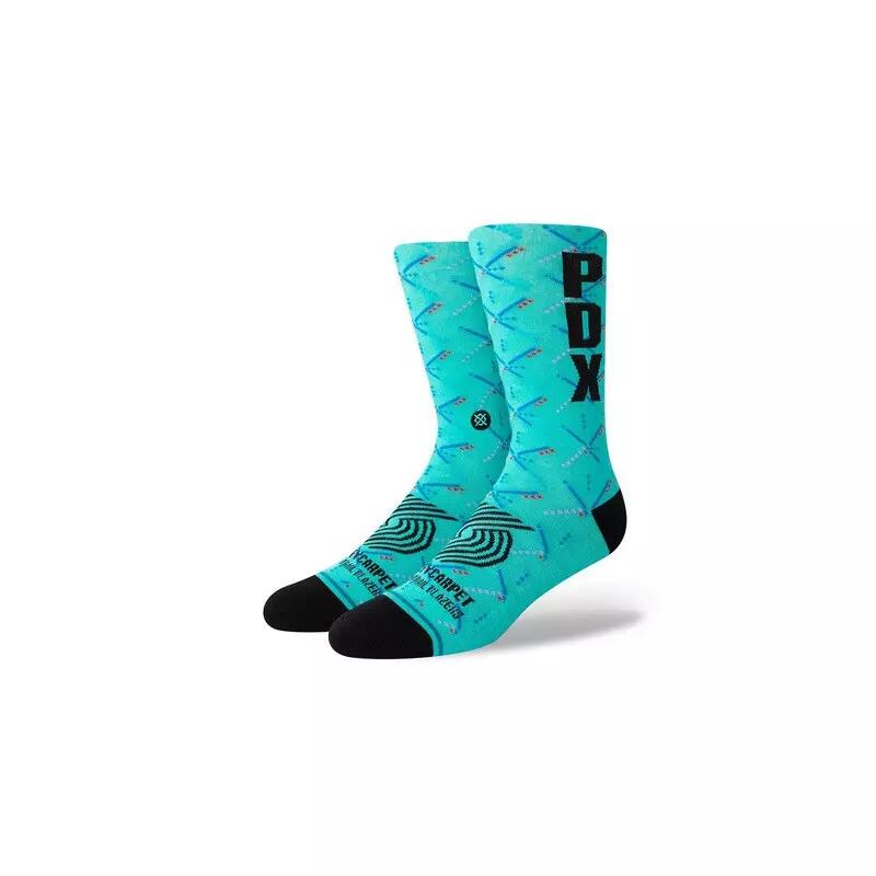 Stance - Chaussettes Nba Portland Trail Blazers City Edition 23 Bleu - Chaussettes - Multicolore - 42/46 - Decathlon