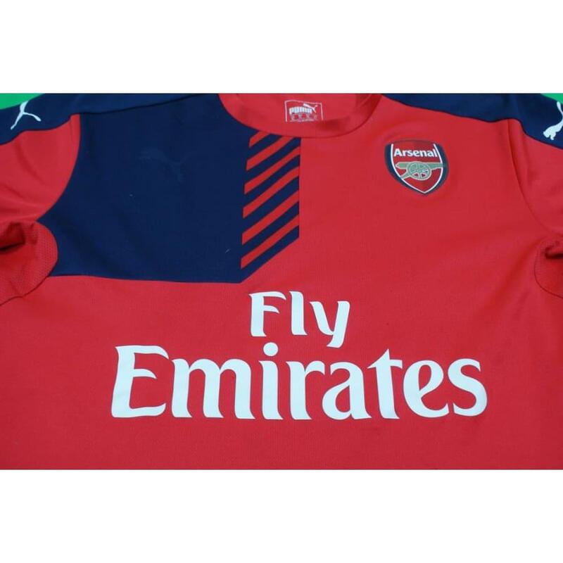 Reconditionné - Maillot foot rétro  Arsenal  années 2010 - État Correct