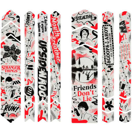 Kit protezione telaio - 18 pezzi - Stranger Things UpsideDown - nero