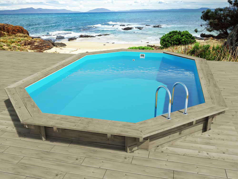 HABITAT ET JARDIN Piscina in legno "Florida" - 6,57 x 4,57 x 1,31 m