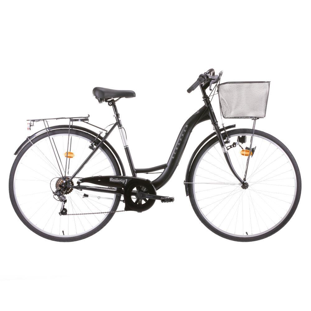 DENVER Bicicleta Paseo Scrapper Rueda 28” 6 Velocidades Negro