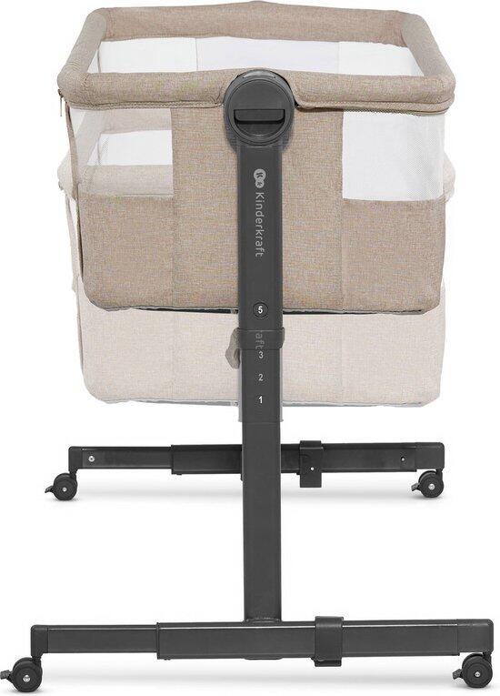 Kinderkraft NESTE UP 2 - Beistellbett mit Matratze - Beige 3/5