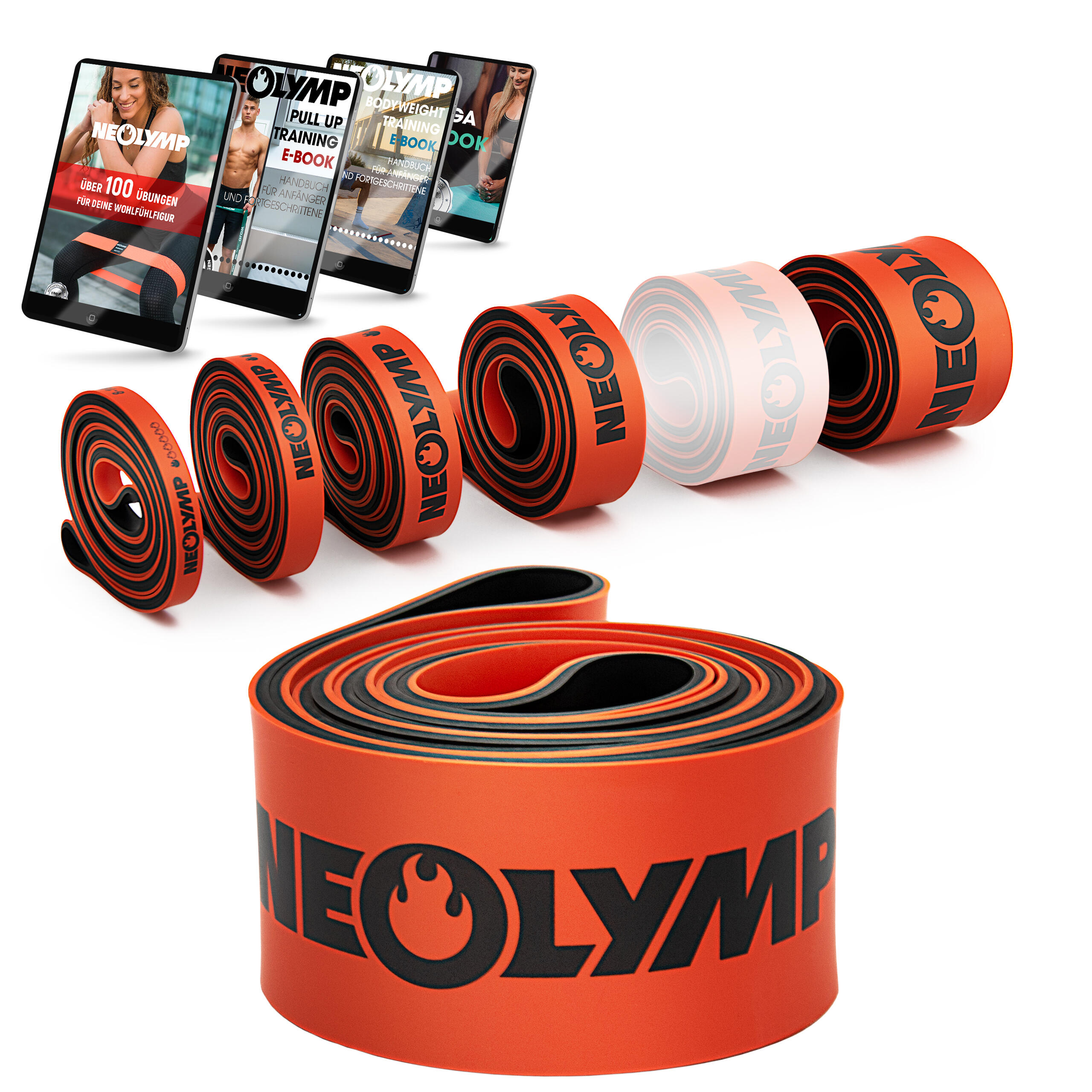 NEOLYMP Resistance Bands Set – Odporová 5, elastické gumy pro domácí cvičení, posilování