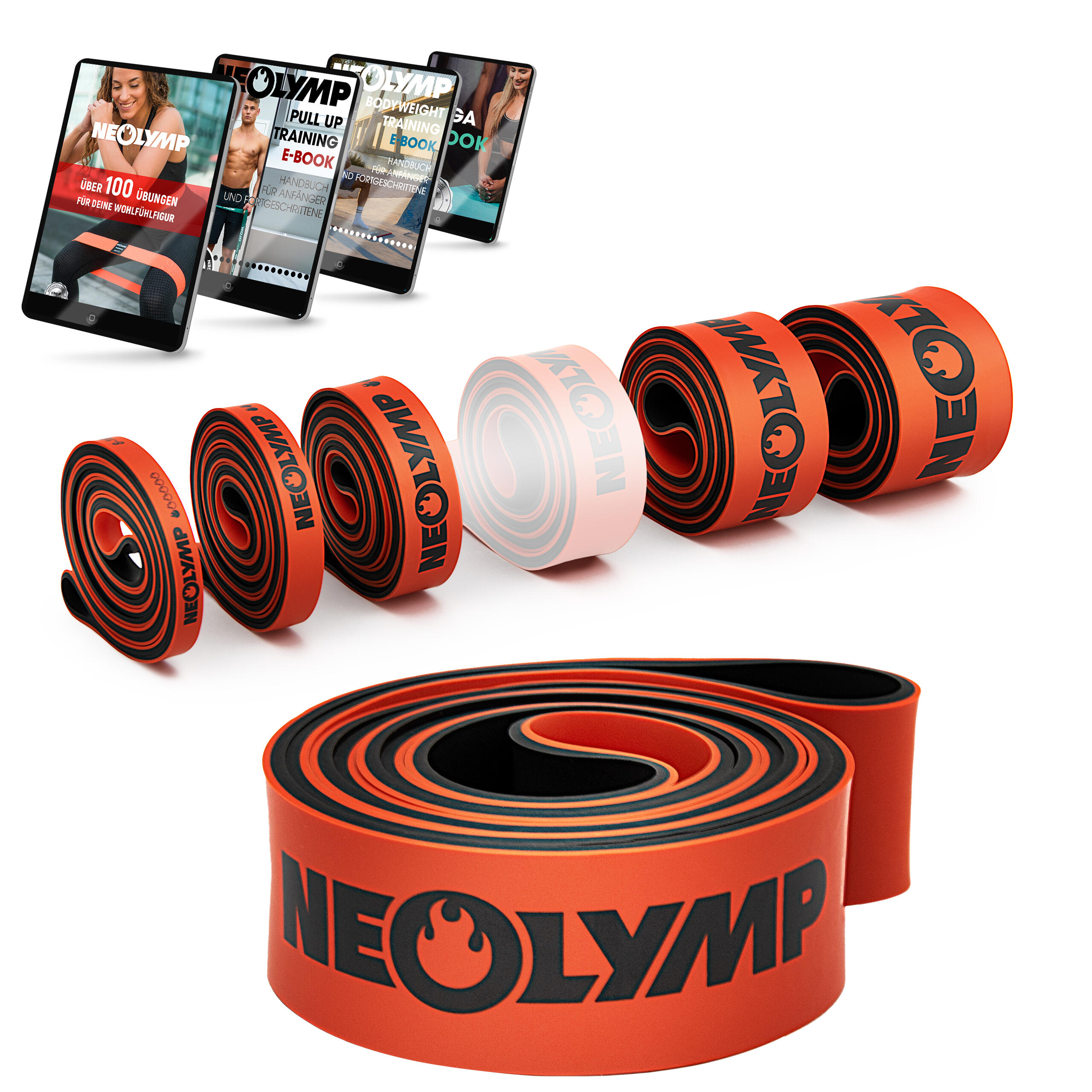 NEOLYMP Resistance Bands Set – Weerstandsniveau 4 – Weerstandsbanden voor de training