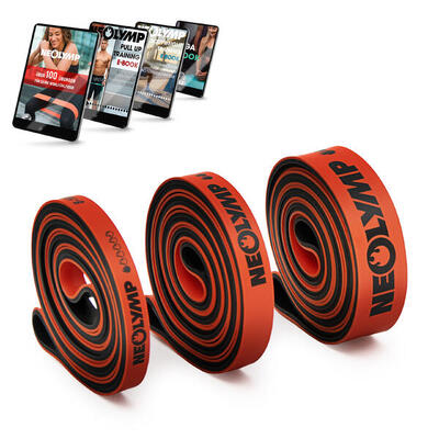 Resistance bands set – 3 weerstandsniveaus - weerstandsbanden voor de training