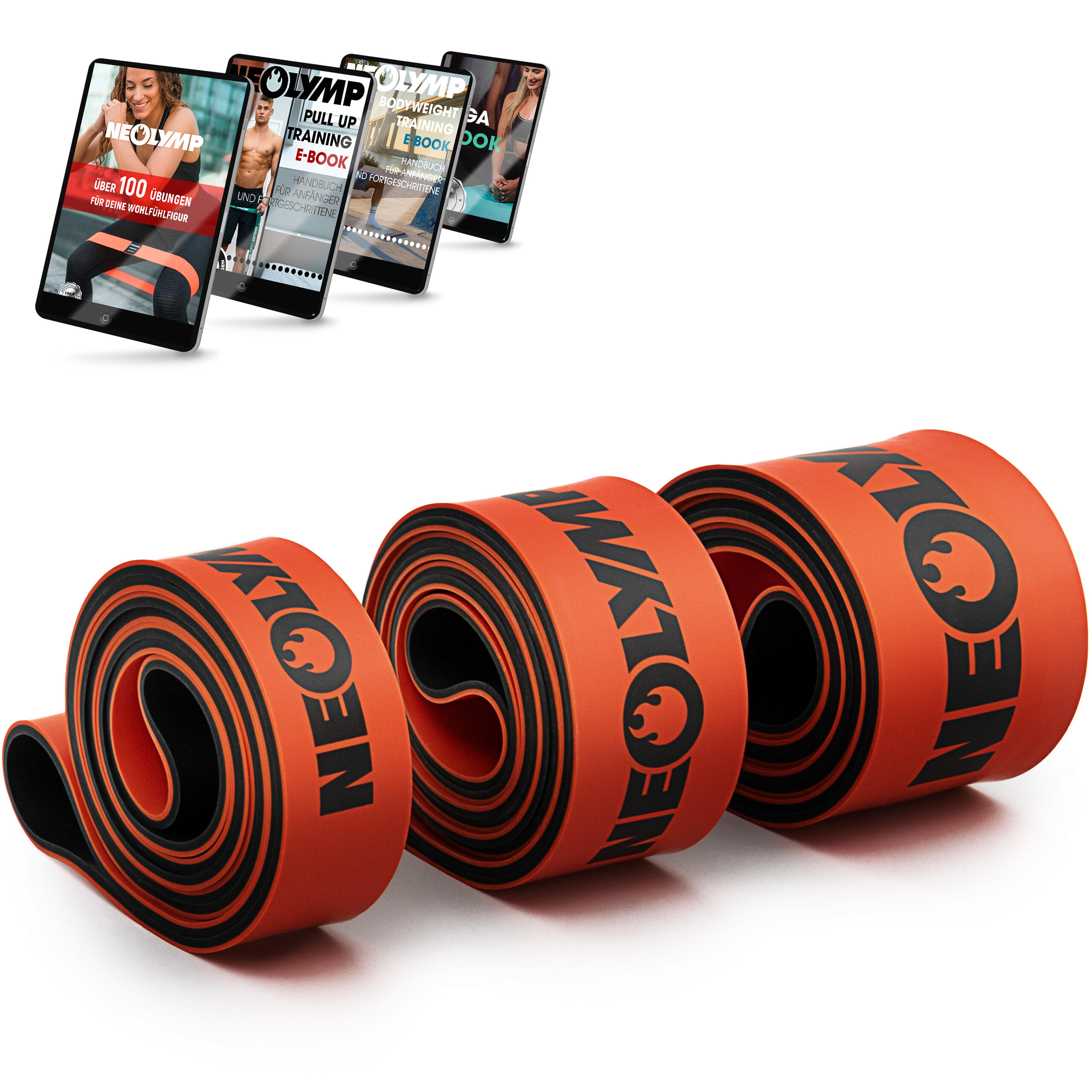 NEOLYMP Resistance Bands Set – 3 úrovní odporu – Posilovací gumy pro efektivní cvičení