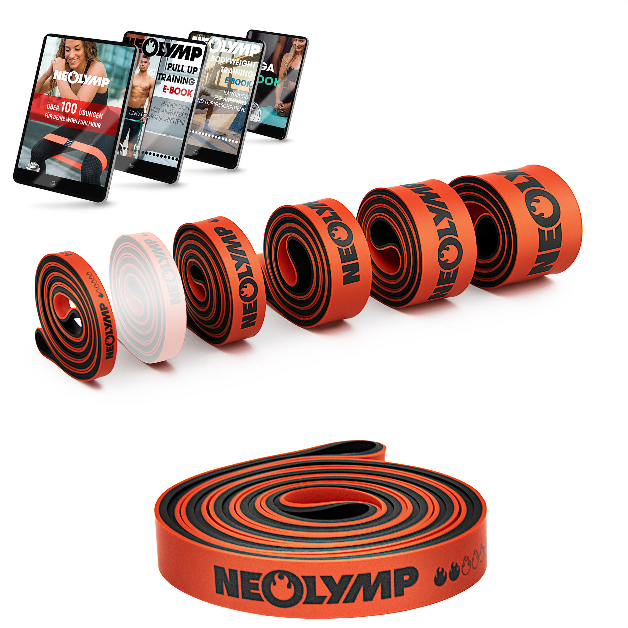 NEOLYMP Resistance Bands Set – Odporová 2, elastické gumy pro domácí cvičení, posilování