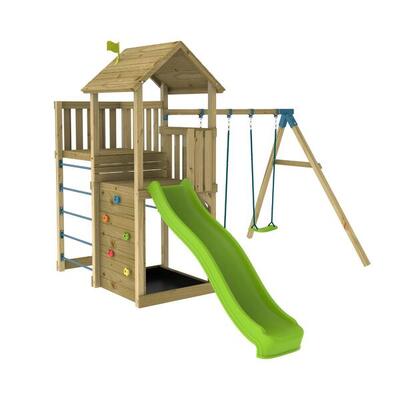 Spielplatz Doppelplattform SARRIETTE Braun FSC®
