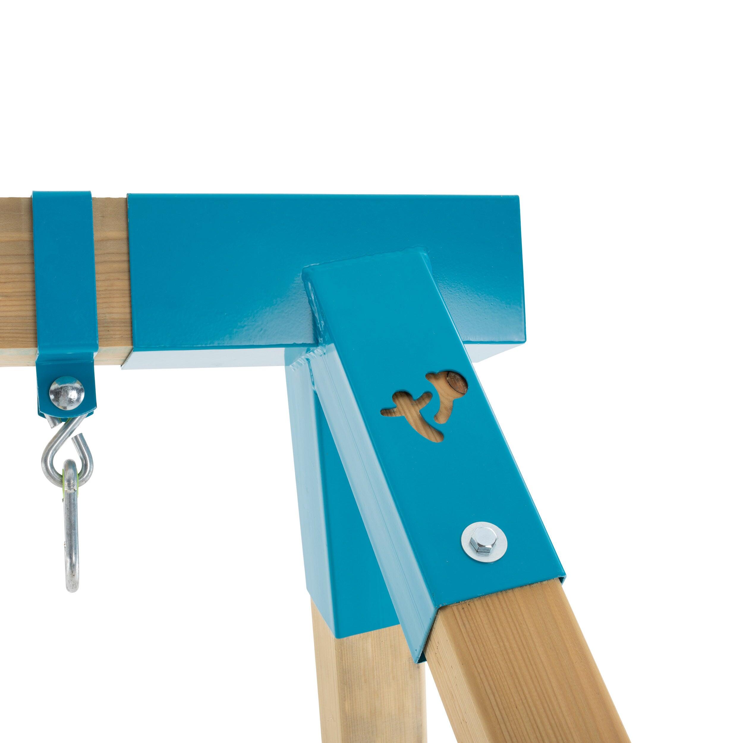 Station balançoire et vis-à-vis AUBÉPINE bois H243cm 4/5
