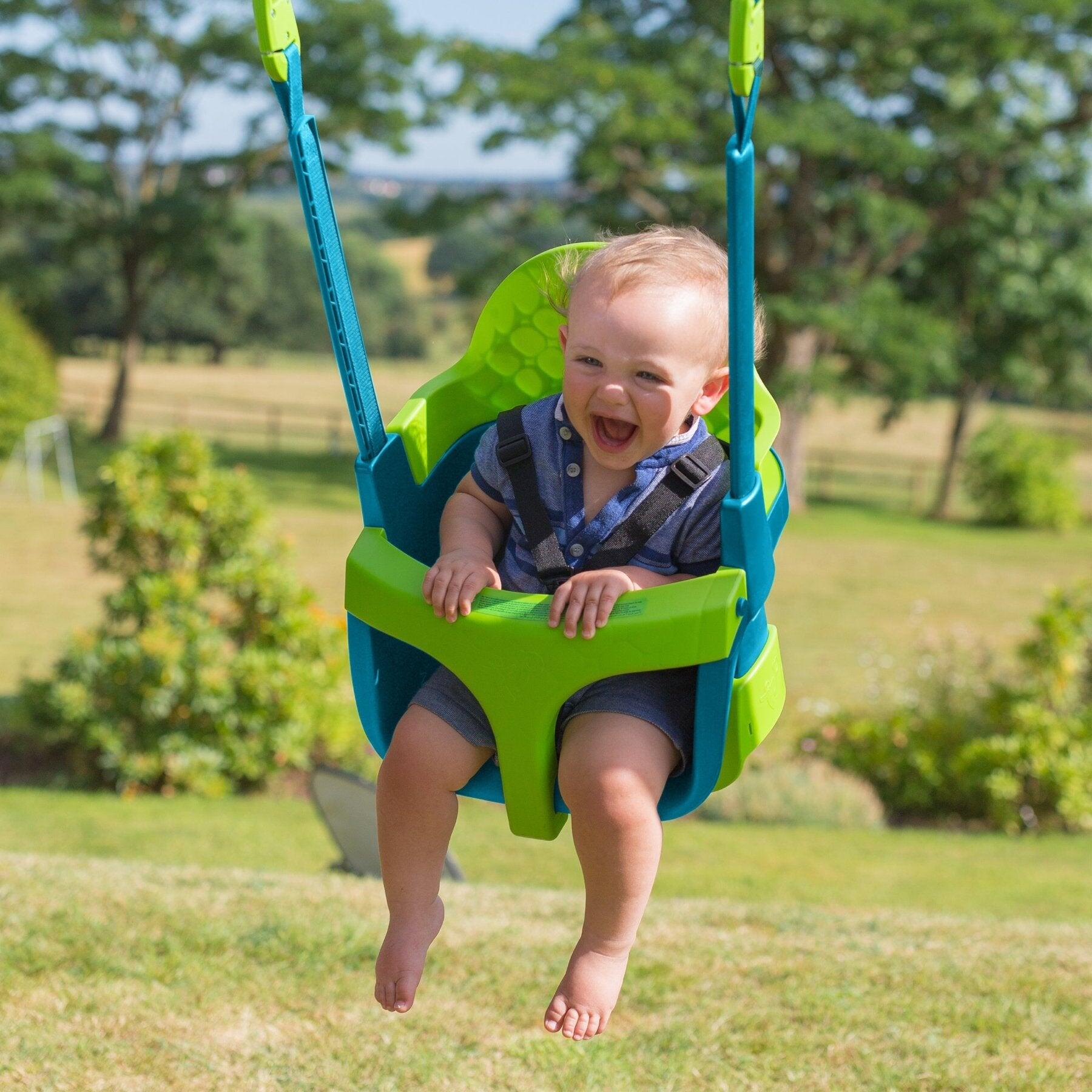 Aire de jeux portique fauteuil bébé KINGSWOOD bois FSC® 3/5