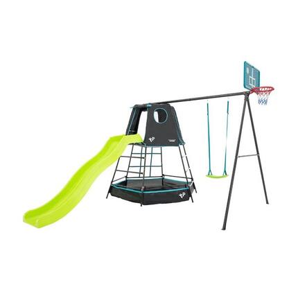 Spielplatz Metall Basketballkorb EXPLORER TOUR Schwarz H246cm
