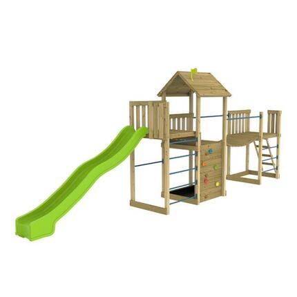 Aire de jeux triple plateforme CITRONNIER bois FSC®