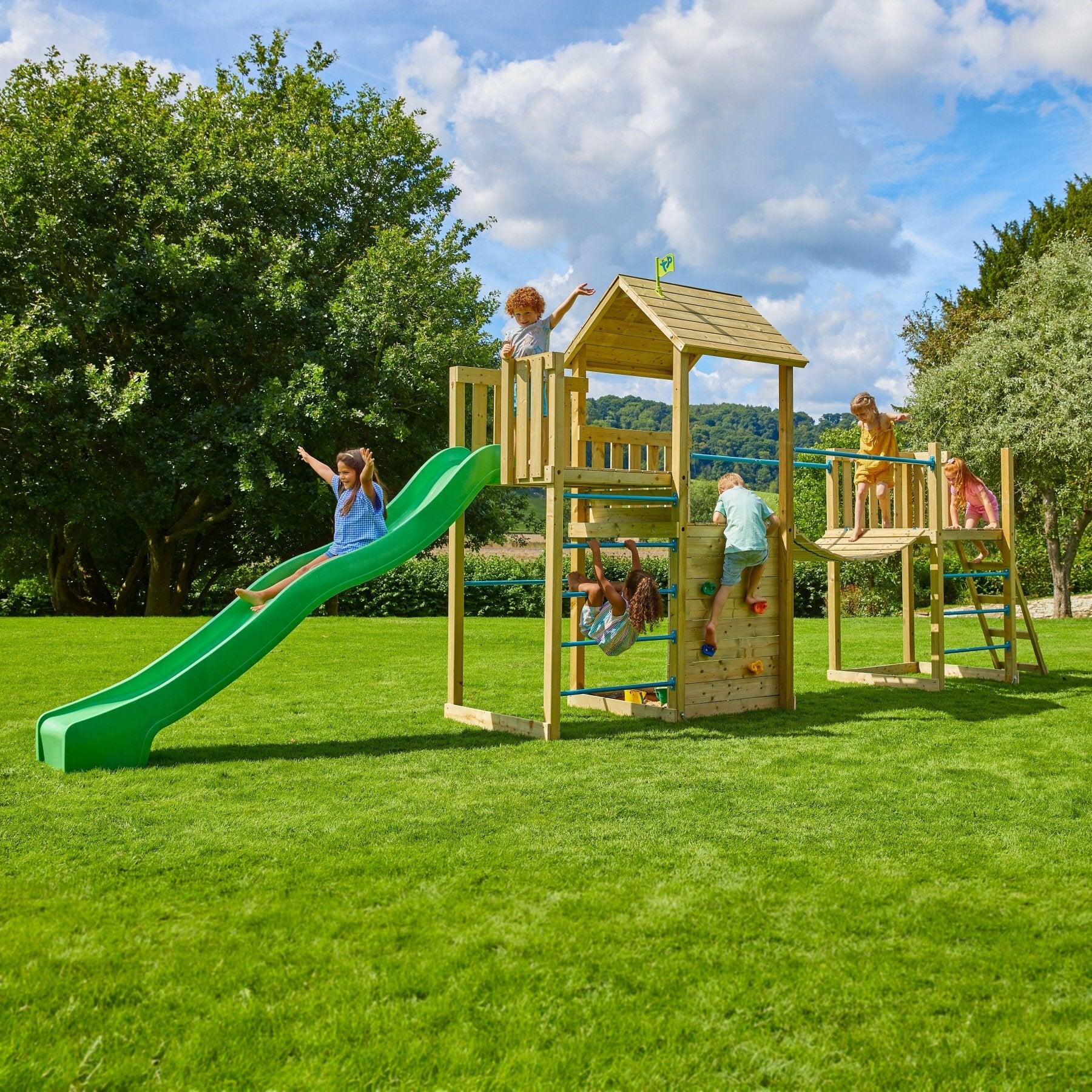 Aire de jeux triple plateforme CITRONNIER bois FSC® 2/5