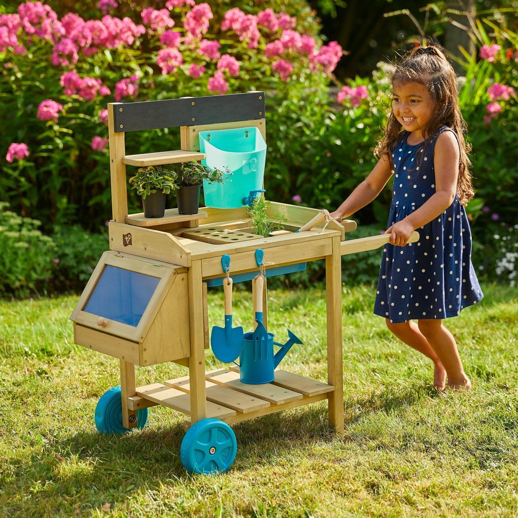 Tavolo da giardinaggio mobile  marrone FSC® 2/5