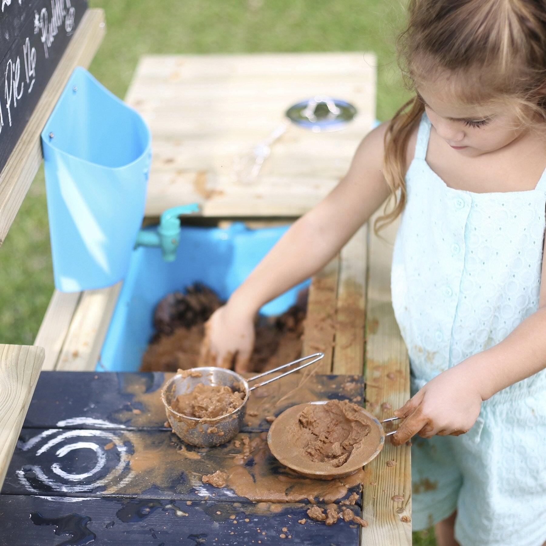 Buitenkeuken voor kinderen DELUXE bruin FSC® 3/5