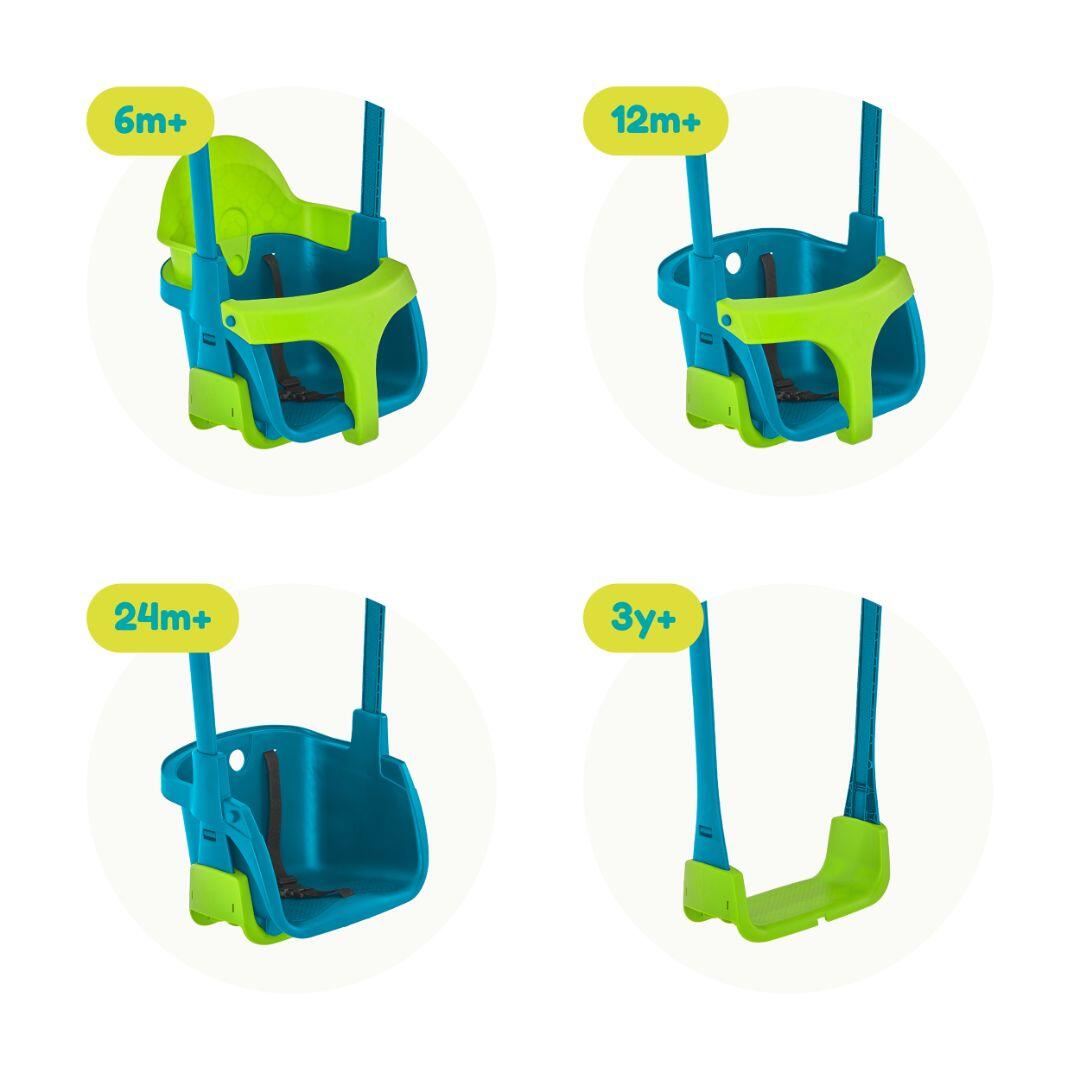 Fauteuil bébé évolutif 4 en 1 QUADPOD plastique H190-250cm 3/5