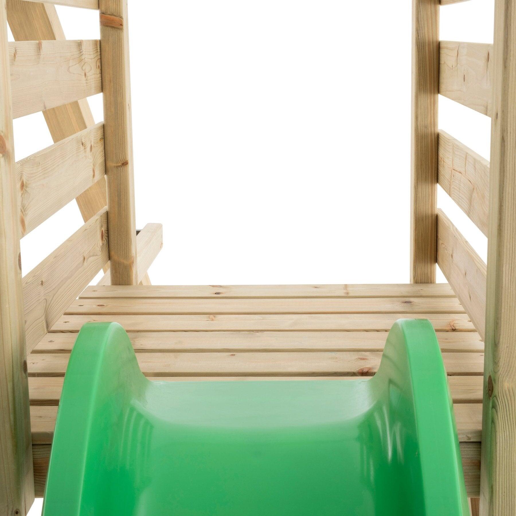 Stazione di altalena e scivolo del nido ALYSSE Marrone H243cm 4/5