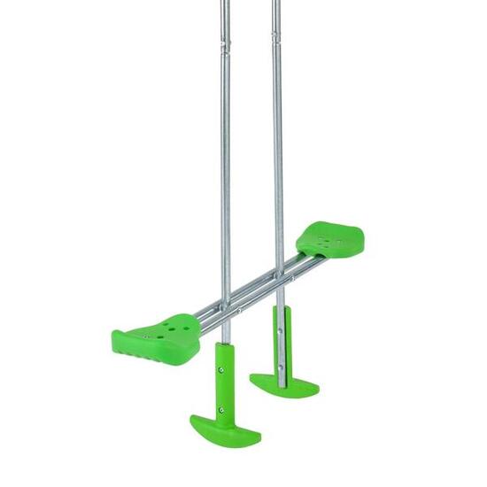 Vis-à-Vis-Schaukel mit Schelle für Schaukelgestell aus Rundholz grau D100cm