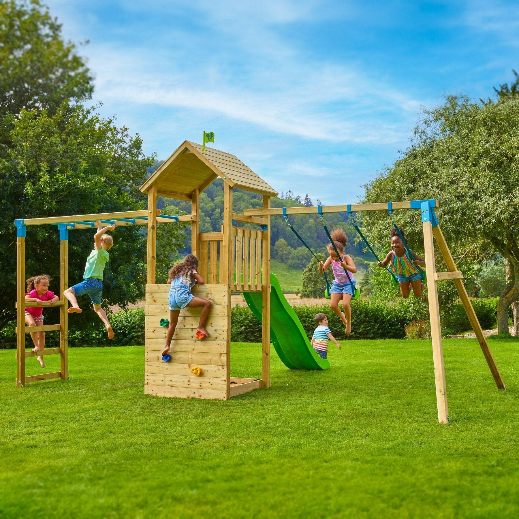Aire de jeux pont de singe TAMARIN bois FSC® 2/5