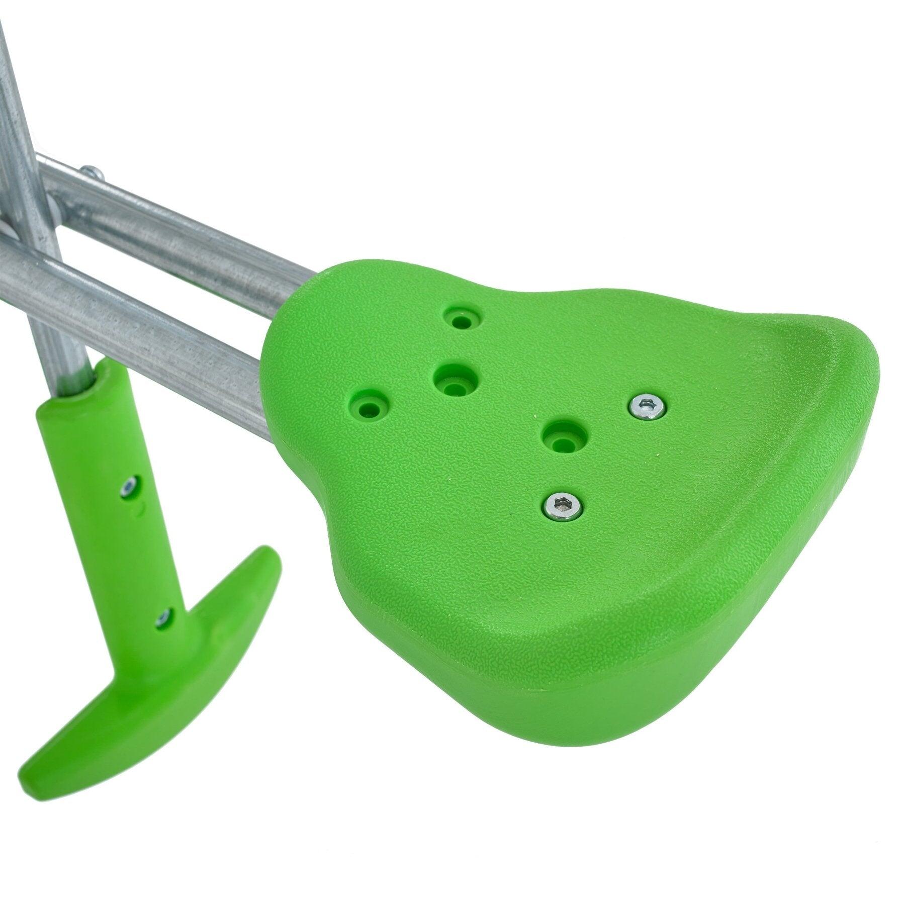 Balançoire vis-à-vis pour portique bois rond  métal D100cm 4/5