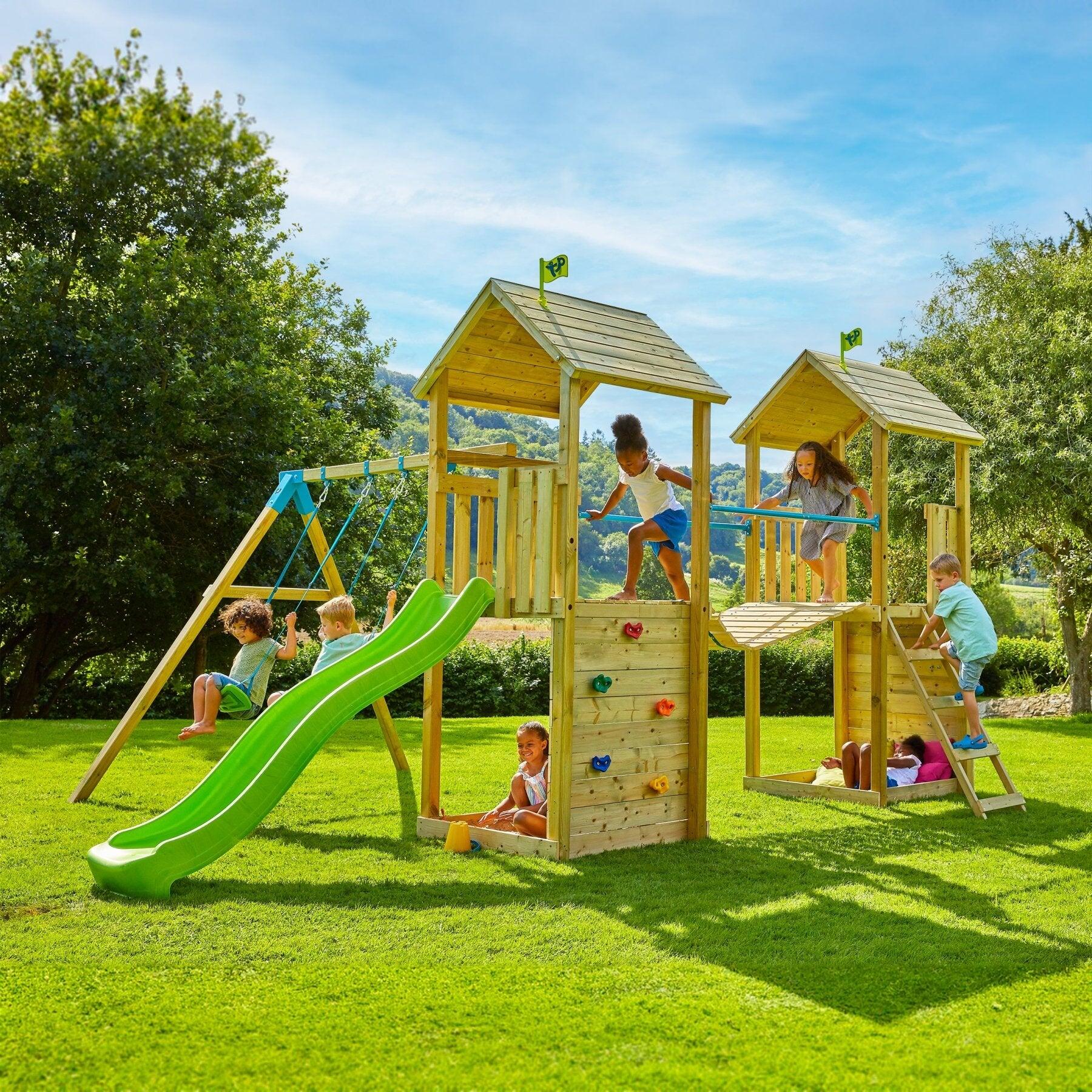 Aire de jeux XXL double tours LAURIER bois FSC® 2/5