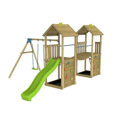 Area giochi a doppia torre LAURIER Marrone FSC®