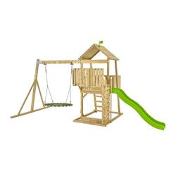Aire de jeux bois balançoire nid KINGSWOOD Bois FSC®
