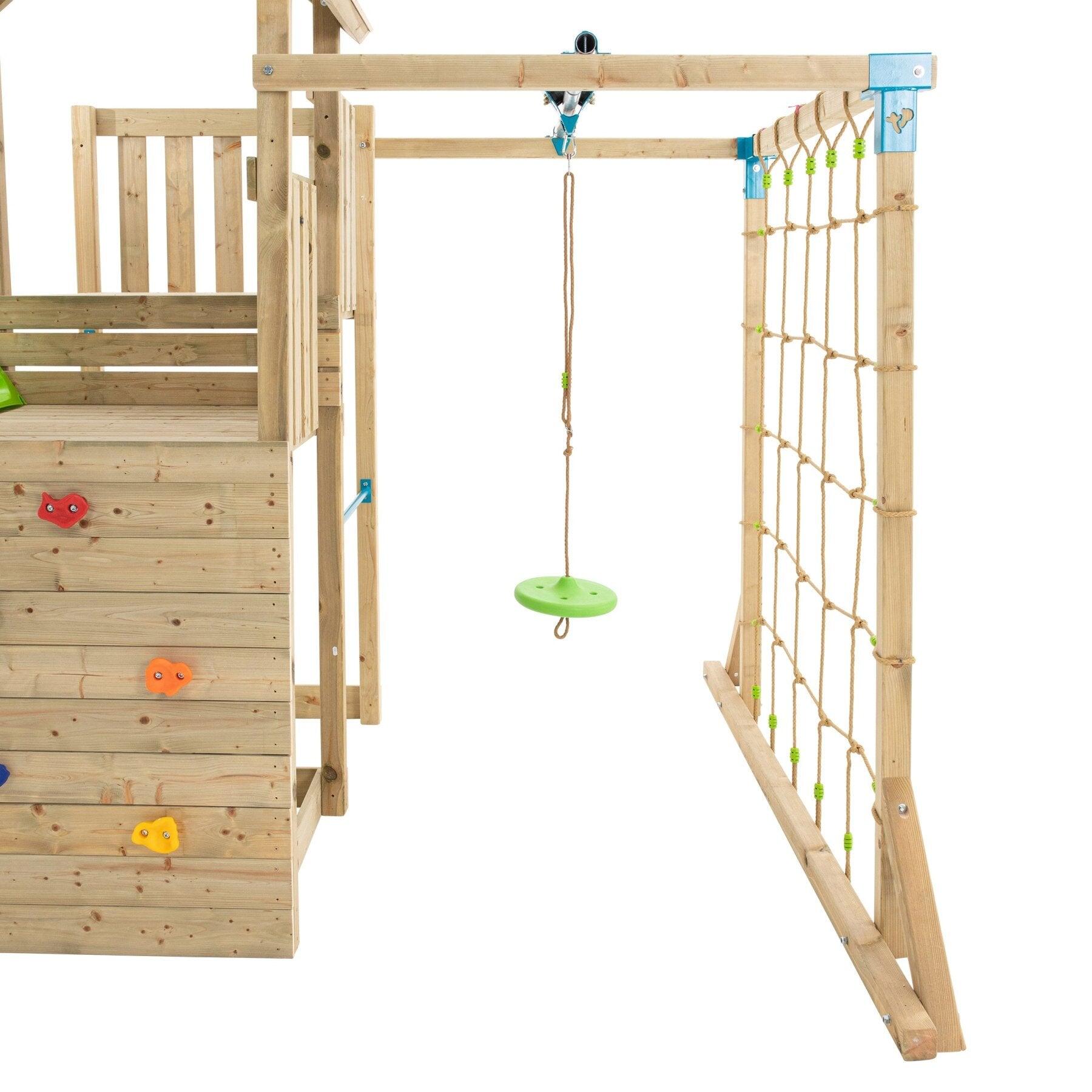 Aire jeux double plateforme SANTOLINE bois FSC® 4/5