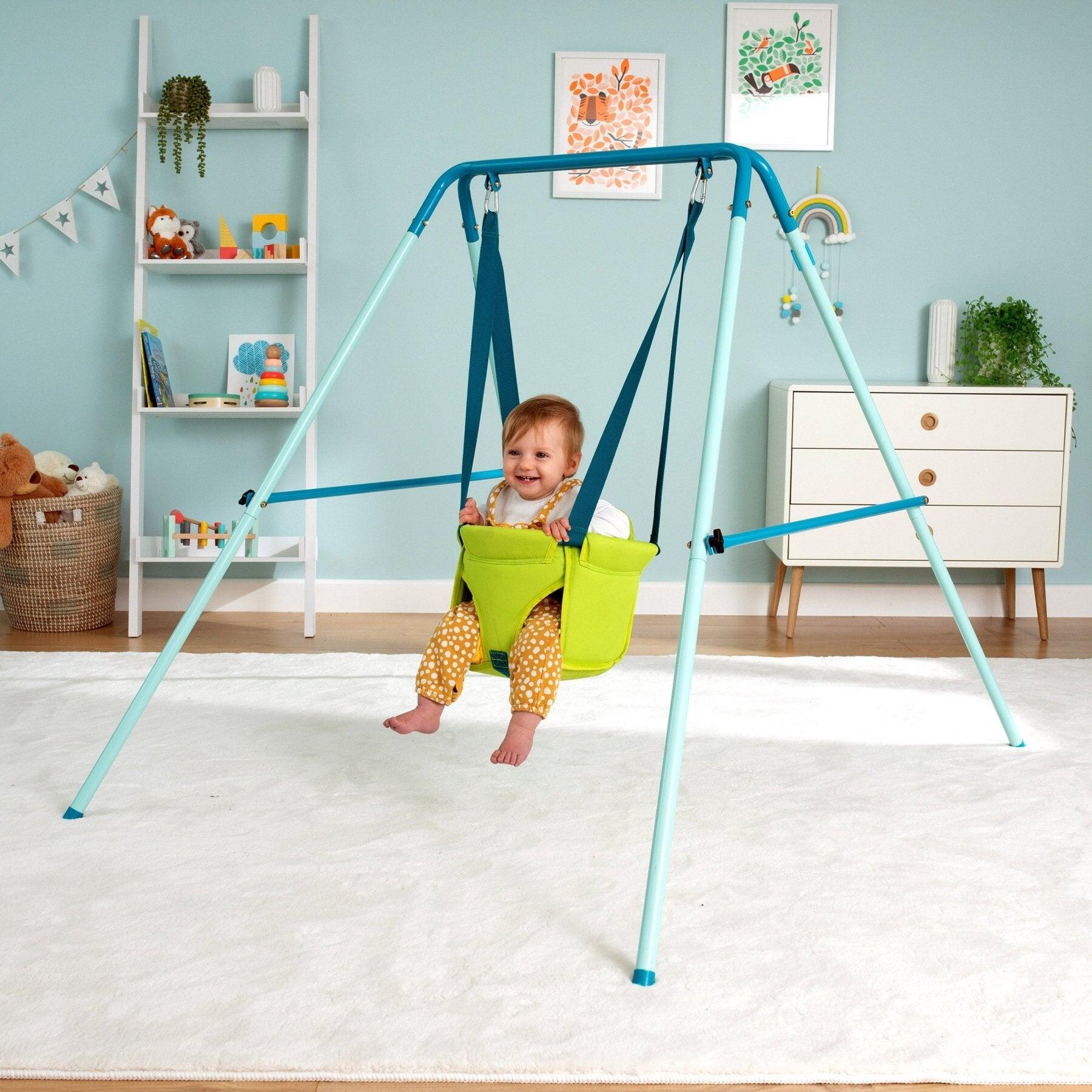 Portique fauteuil bébé pliant  métal H129cm 4/5