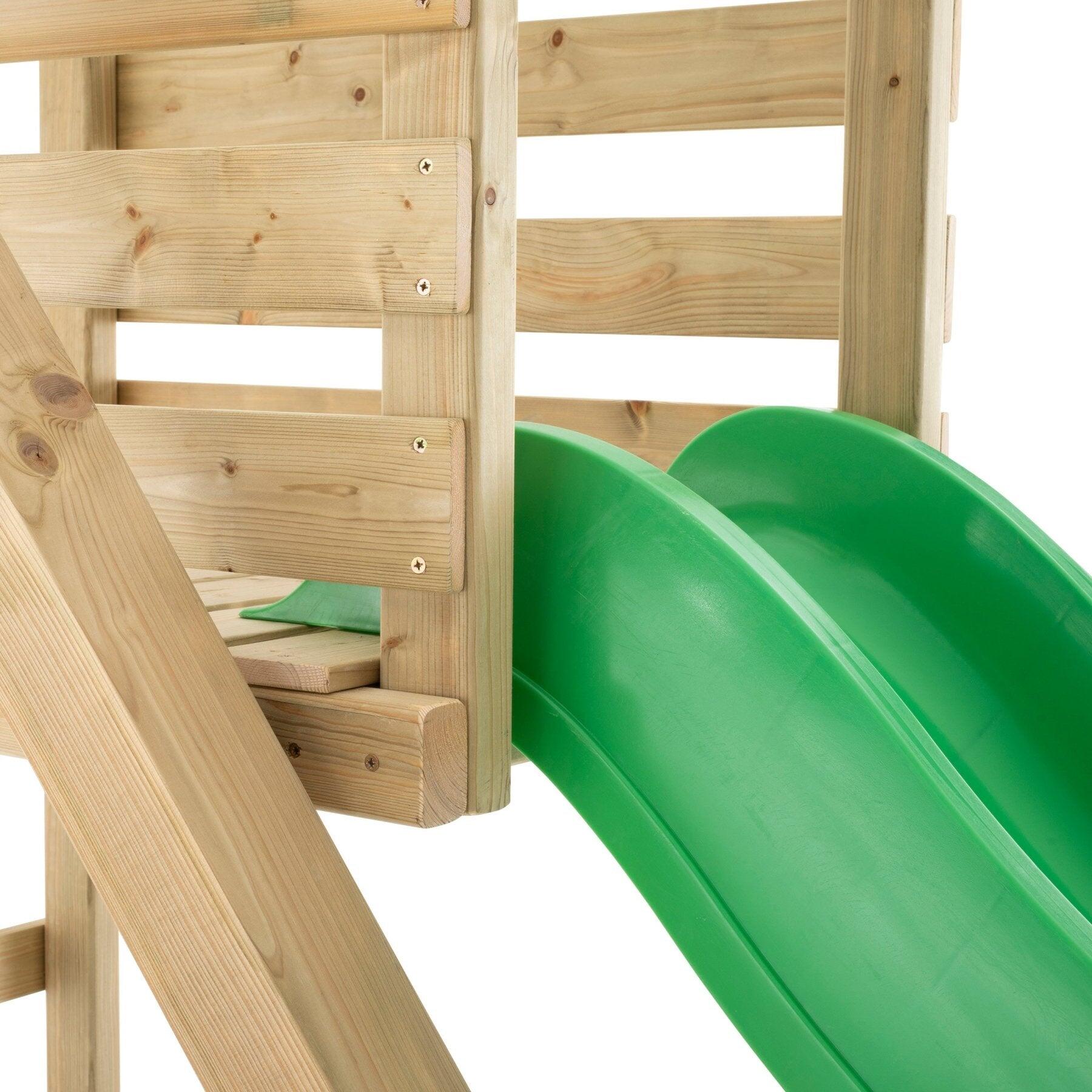 Stazione di altalena e scivolo del nido ALYSSE Marrone H243cm 3/5