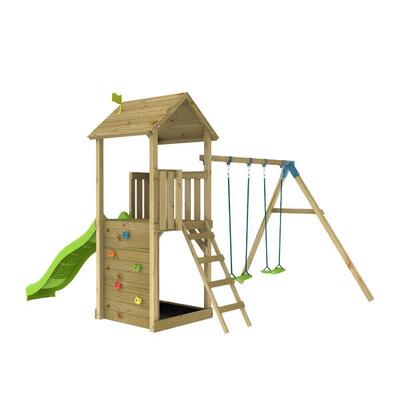 Spielplatz Plattform Rutsche OLIVÈTE Braun FSC®