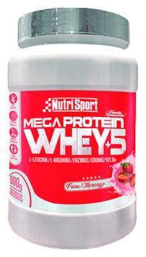 Mega Protein Whey+5 - 900g Chocolat de Nutrisport 2/4