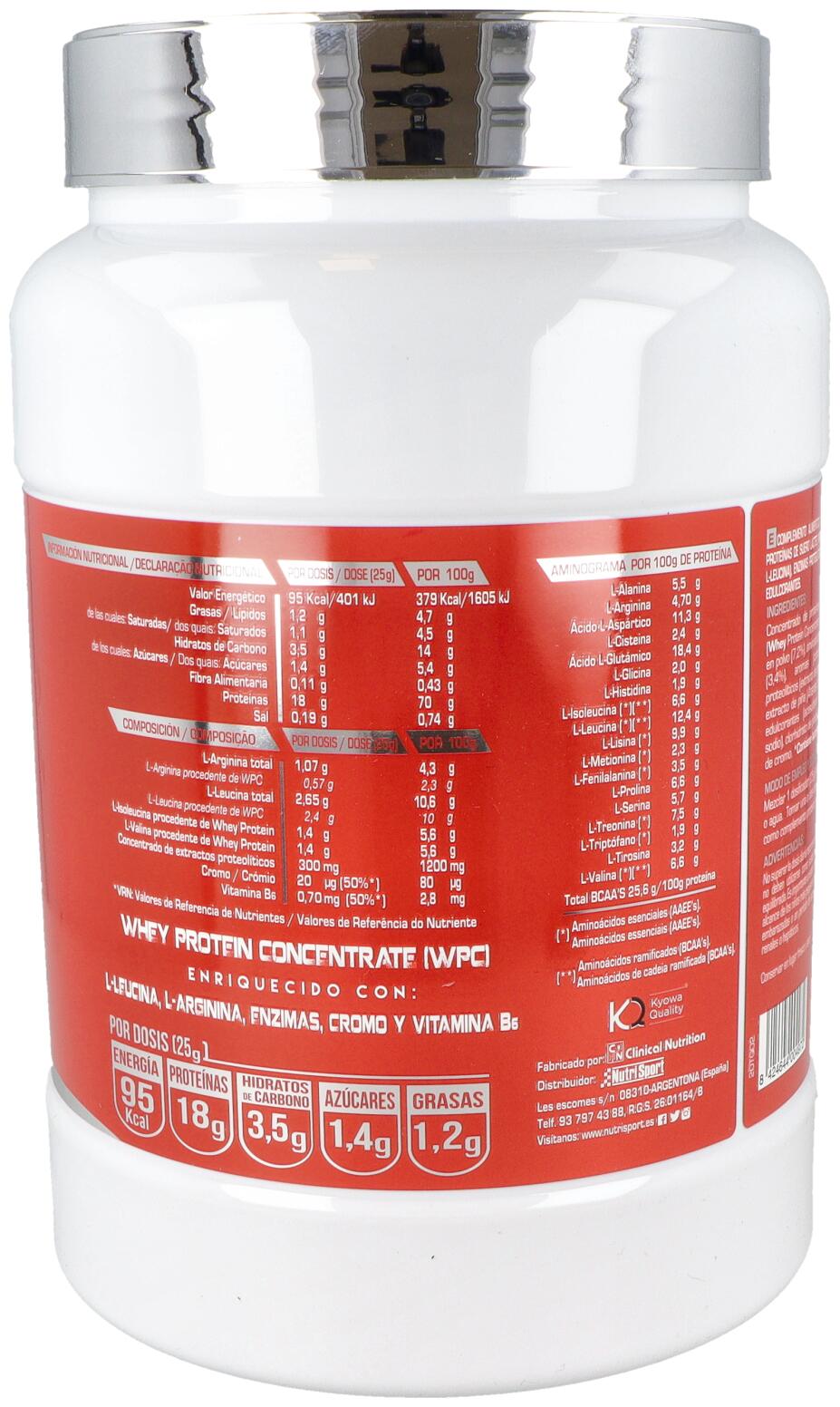 Mega Protein Whey+5 - 900g Chocolat de Nutrisport 3/4