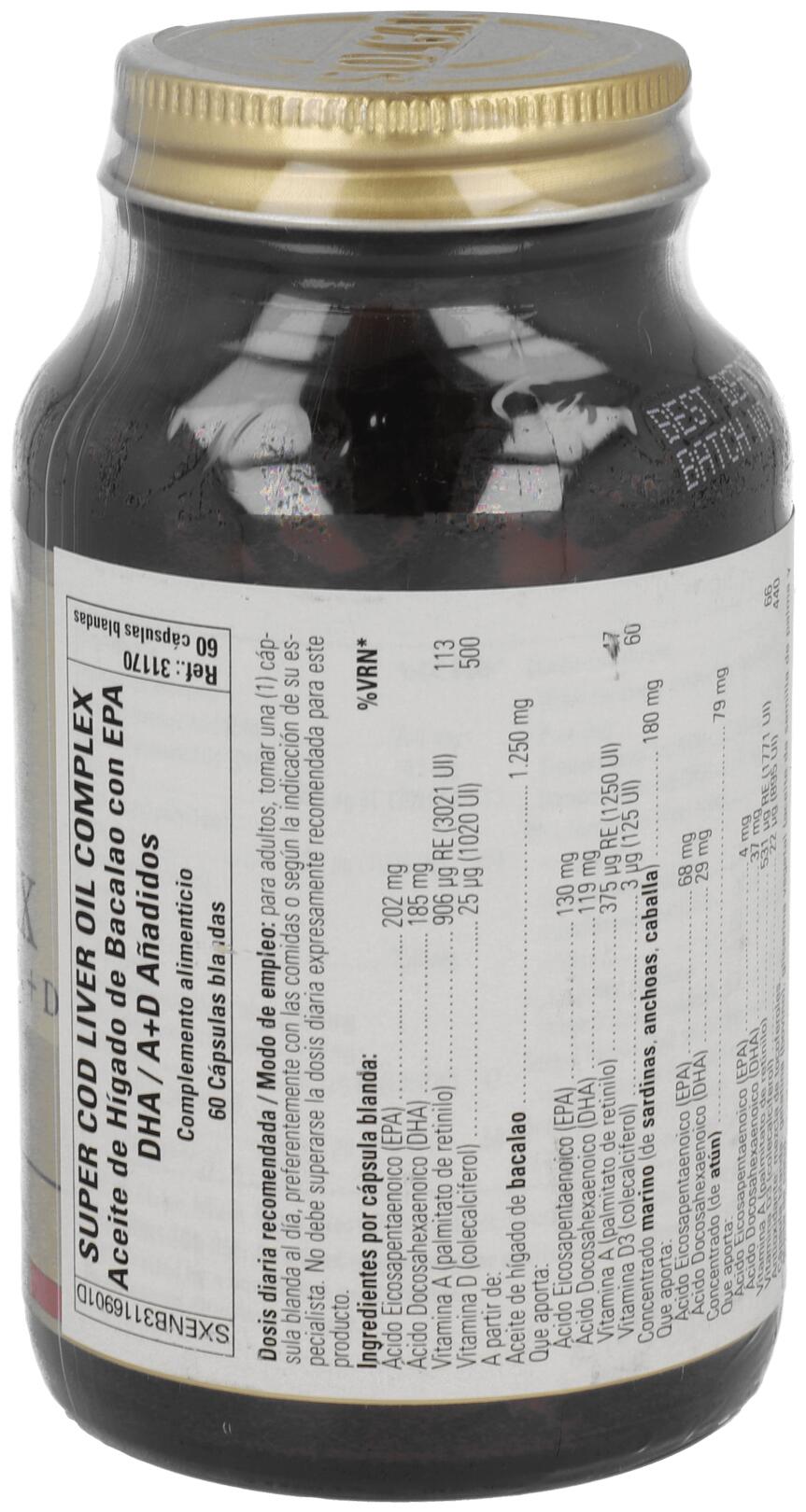 Super Cod Liver Oil Complex 60 cápsulas 2/3