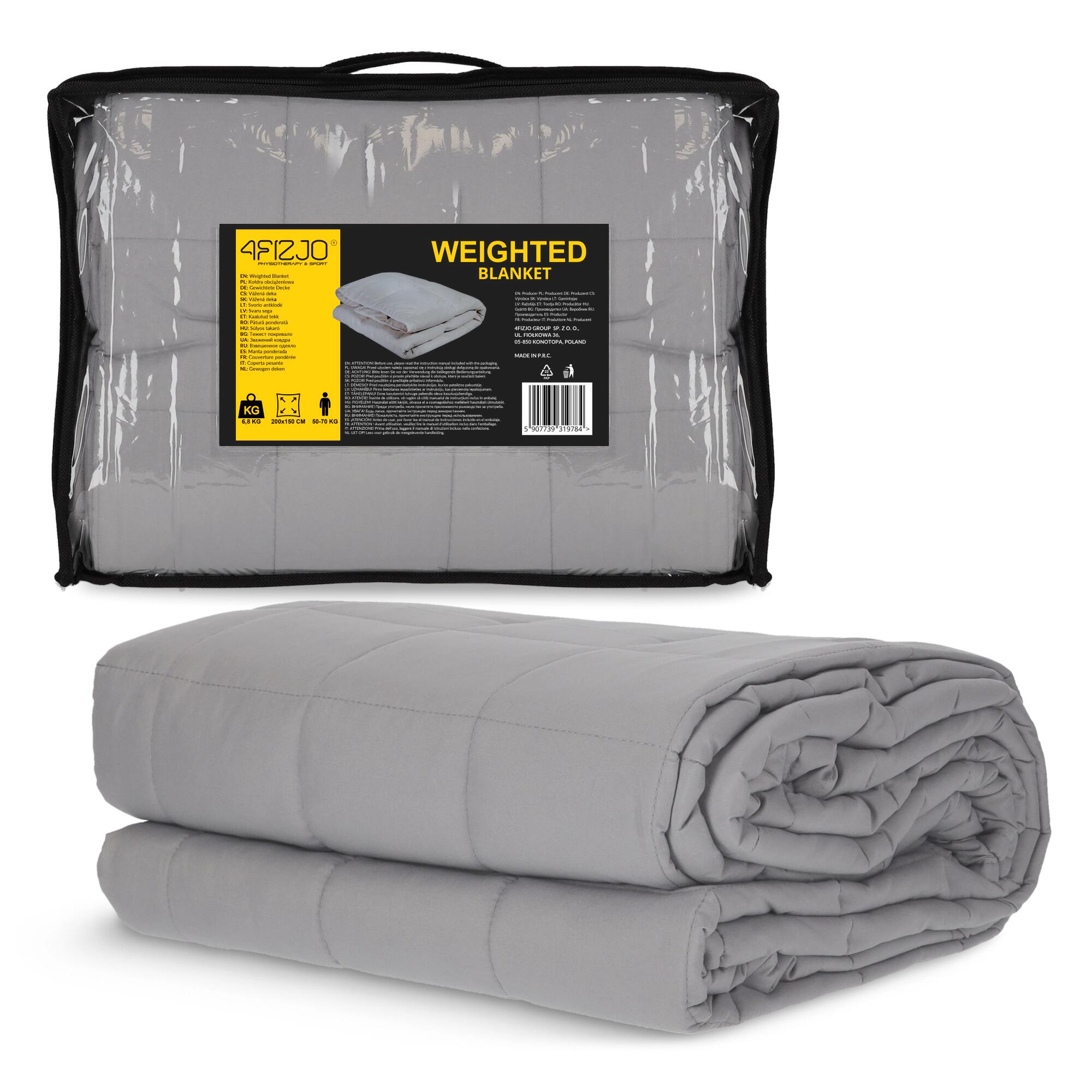 Kołdra obciążeniowa antystresowa 4FIZJO 6,8 kg